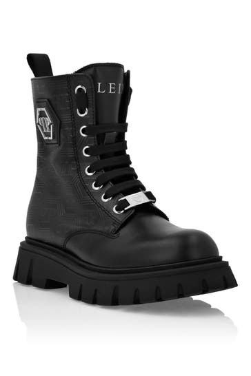 PHILIPP PLEIN Stiefel Niedrig Flach HEXAGON
