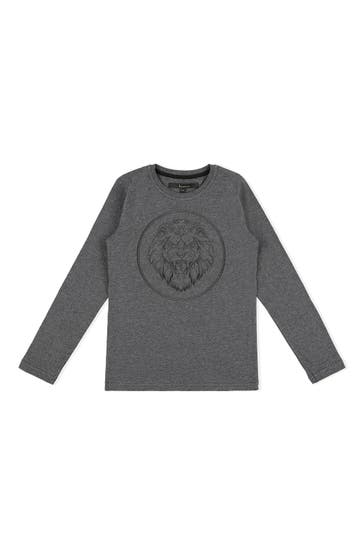 BILLIONAIRE Langarmshirt LION 10 | grey