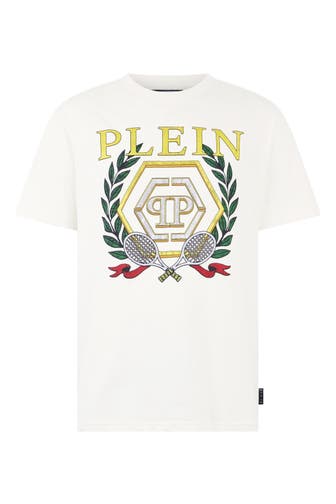 PHILIPP PLEIN Kurzarm-Rundhals-T-Shirt CREST