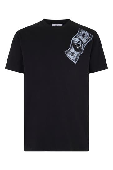 PHILIPP PLEIN Kurzarm-Rundhals-T-Shirt SKULL
