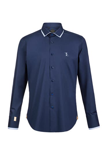 BILLIONAIRE Business-Hemd 14 | darkblue Slim Fit