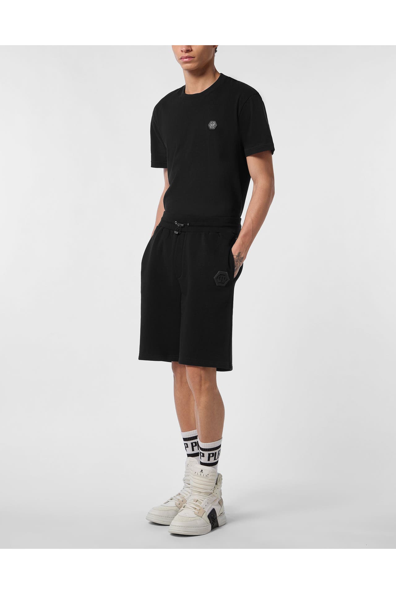 PHILIPP PLEIN Short ICONIC PLEIN 0202 | black/black Wide/ Loose Fit, Bild 1