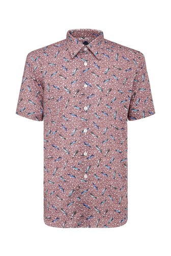 BILLIONAIRE Kurzarmhemd 13 | red Regular Fit