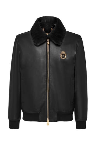 BILLIONAIRE Lederjacke 02 | black