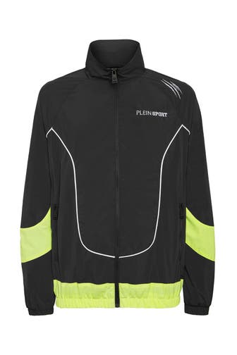 PLEIN SPORT Sweatjacke SCRATCH 0229 | black/yellowfluo