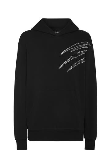 PLEIN SPORT Hoodie SCRATCH 0270 | black/silver