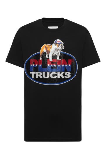 PHILIPP PLEIN T-Shirt Rundhalsausschnitt Ss Bulldog
