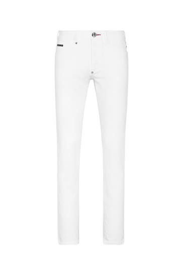 PHILIPP PLEIN Jeans 01 | white Straight
