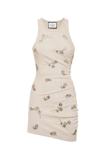 PHILIPP PLEIN Kleid FLOWERS 71 | lightgrey