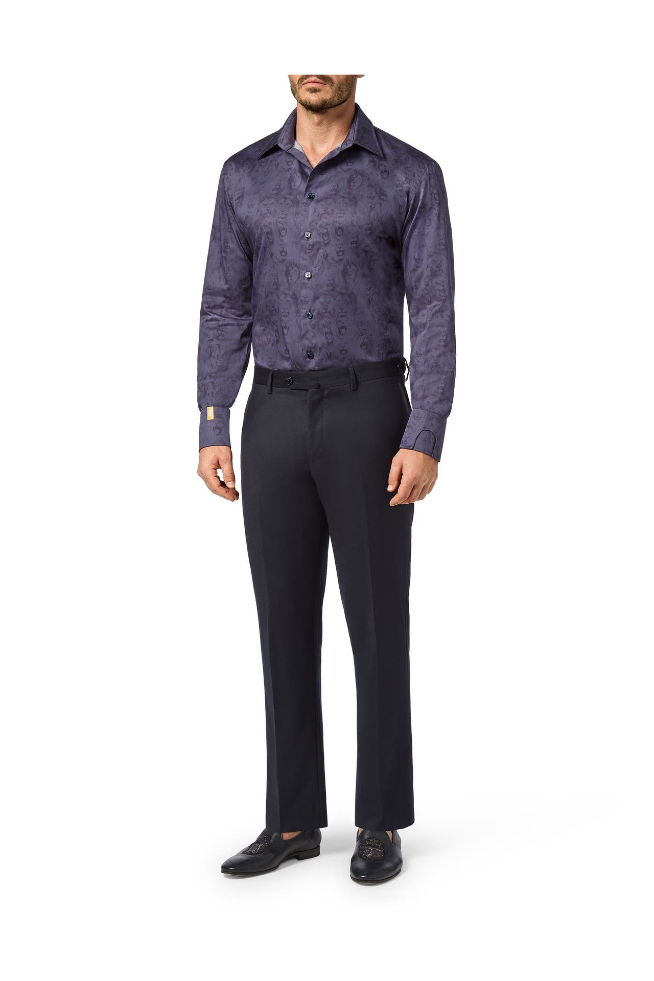 BILLIONAIRE Business-Hemd LION 14 | darkblue Slim Fit, Bild 1