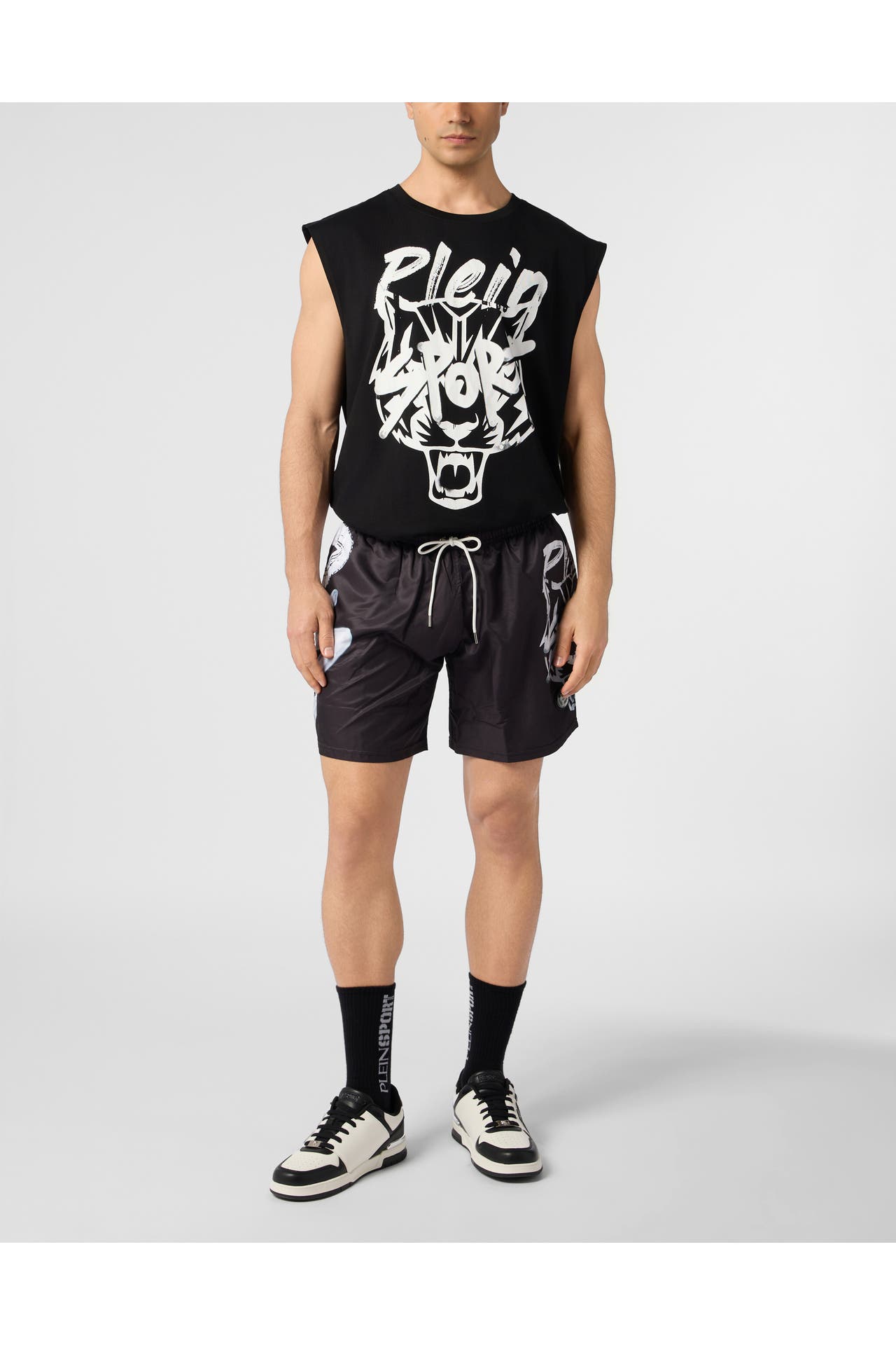 PLEIN SPORT Short 02 | black Wide/ Loose Fit, Bild 1