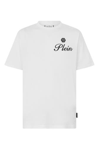 PHILIPP PLEIN Kurzarm-Rundhals-T-Shirt SIGNATURE