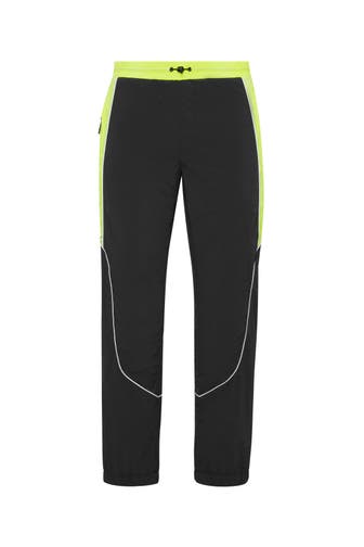 PLEIN SPORT Sweatpant SCRATCH 0229 | black/yellowfluo Wide/ Loose Fit