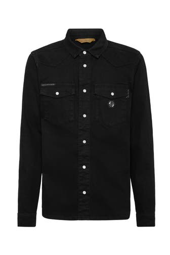 PHILIPP PLEIN Jeanshemd 02WC | Wind Cave Regular Fit