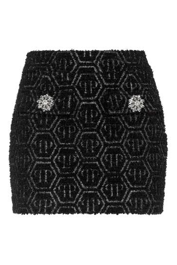 PHILIPP PLEIN Minirock MONOGRAM 02 | black