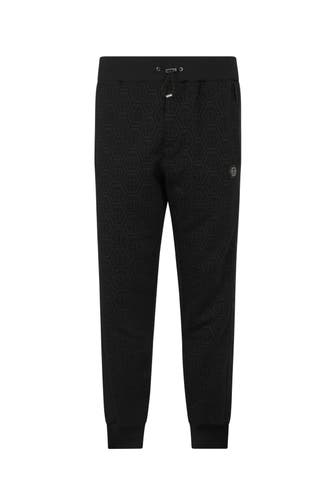 PHILIPP PLEIN Sweatpant MONOGRAM 02 | black Wide/ Loose Fit