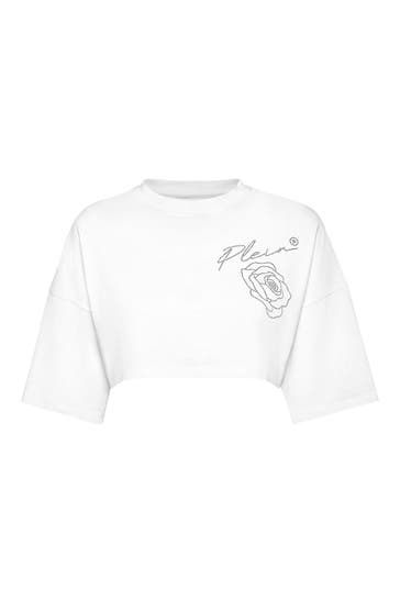 PHILIPP PLEIN T-Shirt ROSES 01 | white