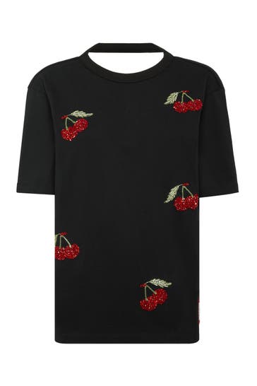 PHILIPP PLEIN T-Shirt CHERRIES 02 | black