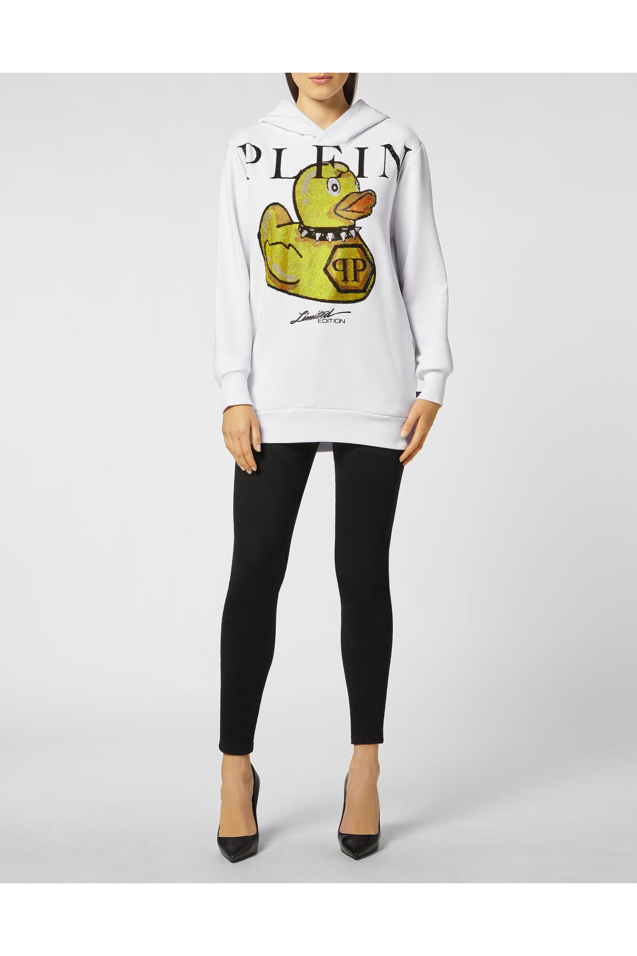 PHILIPP PLEIN Hoodie DUCK 01 | white, Bild 1