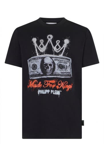 PHILIPP PLEIN Kurzarm-Rundhals-T-Shirt