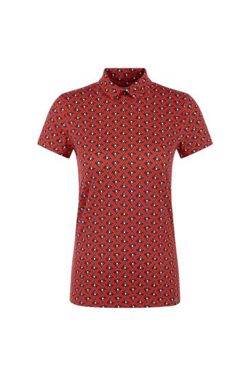 MARC CAIN Polo-Shirt aurora red