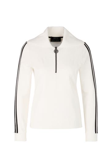 MARC CAIN Pullover white and black