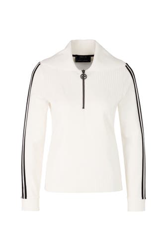 MARC CAIN Pullover white and black