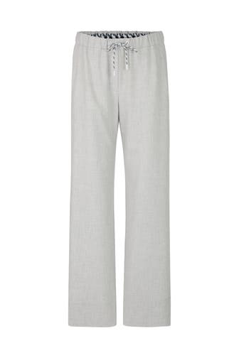 MARC CAIN Business-Hose WASHINGTON silver grey Wide/ Loose Fit