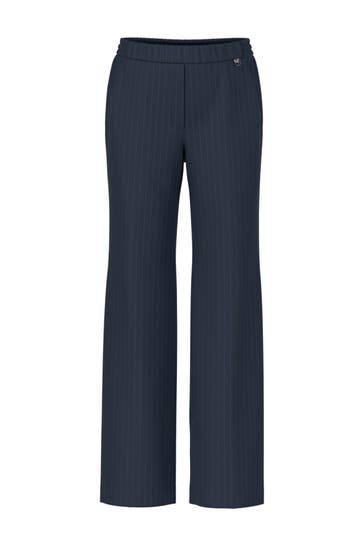 MARC CAIN Business-Hose WASHINGTON navy Wide/ Loose Fit