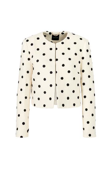 MARC CAIN Mantel white and black
