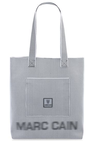 MARC CAIN Shopper white and black