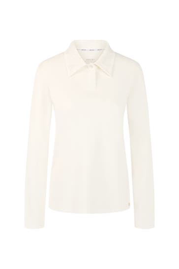 MARC CAIN Polo-Shirt off-white