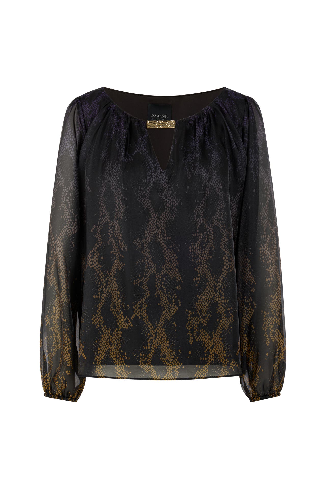 MARC CAIN Blusenshirt black/amber gold, Bild 1