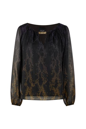 MARC CAIN Blusenshirt black/amber gold
