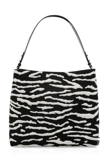 MARC CAIN Schultertasche white and black