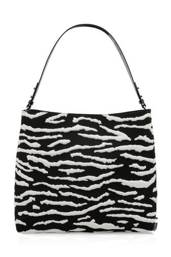 MARC CAIN Schultertasche white and black