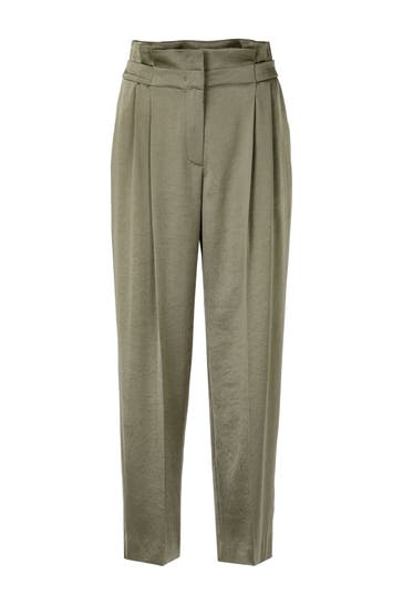 MARC CAIN Business-Hose WELS sage powder Wide/ Loose Fit