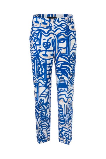 MARC CAIN Stoffhose FORDON gentian Straight