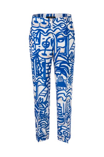 MARC CAIN Stoffhose FORDON gentian Straight