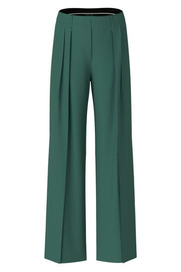 MARC CAIN Business-Hose WICHITA soft forest Loose Fit