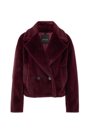 MARC CAIN Lederjacke bright maroon