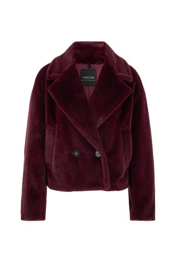 MARC CAIN Lederjacke bright maroon