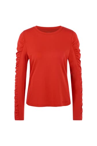 MARC CAIN Langarmshirt aurora red