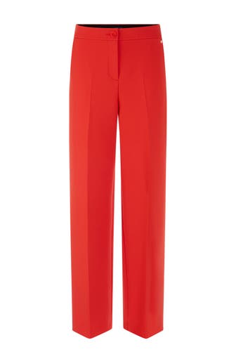 MARC CAIN Business-Hose WUKARI aurora red Wide/ Loose Fit