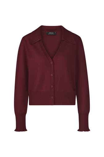 MARC CAIN Strickjacke bright maroon