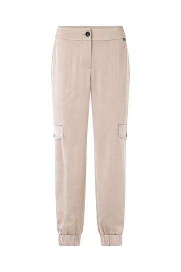 MARC CAIN Business-Hose RIDDER warm stone Straight