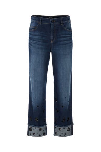 MARC CAIN Jeans WUKARI blue denim Wide/ Loose Fit