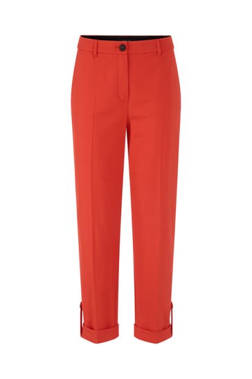 MARC CAIN Business-Hose FORDON aurora red Straight