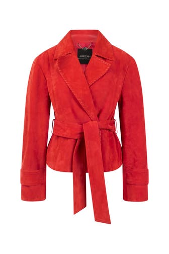MARC CAIN Lederjacke aurora red