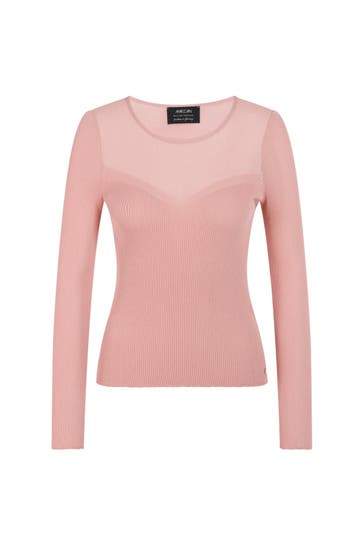 MARC CAIN Pullover peach beige